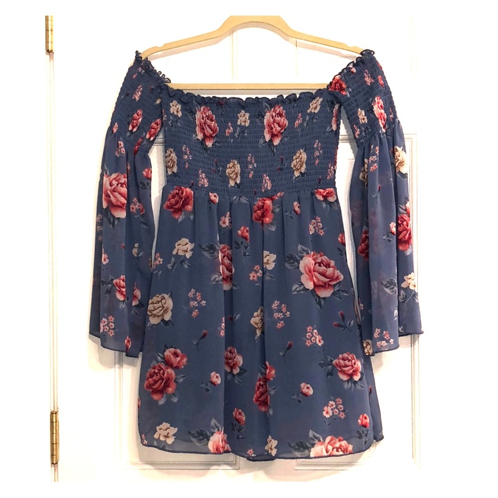 Floral Off-the-shoulder dress